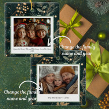 Elegante Botánico Verde De Doble Lado