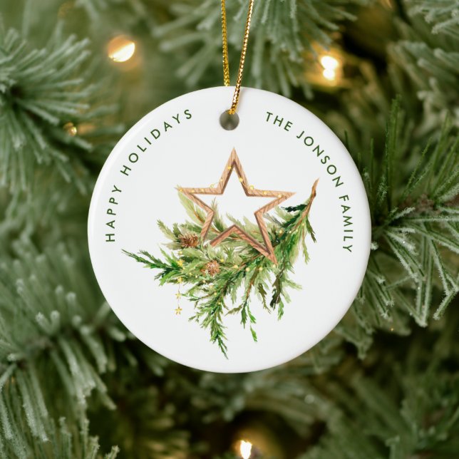 Adorno De Cerámica Elegante composición bohemia de árbol de Navidad (Árbol)