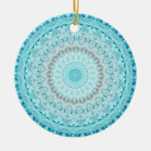 Elegante cristalino azul cielo Mandala
