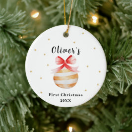 Adorno De Cerámica Elegante estrella ornamenta Navidades del bebé
