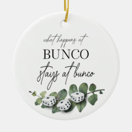 Adorno De Cerámica Elegante Eucalyptus Dice Bunco