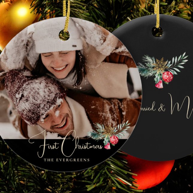 Adorno De Cerámica Elegante Foto Moderna Verdor Campana Primera Navid (Subido por el creador)