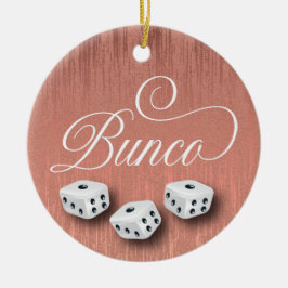 Adorno De Cerámica Elegante Girly Sparkle Dice Bunco