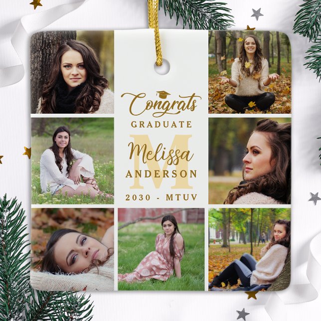 Adorno De Cerámica Elegante graduado Personalizado 7 Graduación de Co (Subido por el creador)