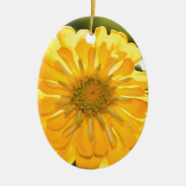 Adorno De Cerámica Elegante margarita floral amarilla