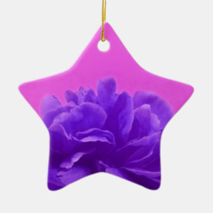Adorno De Cerámica Elegante morado frambuesa floral