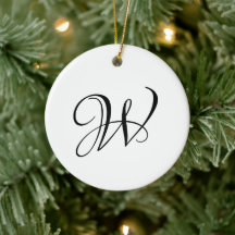 Elegante personalizado guión monograma Navidades i