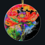 Adorno De Cerámica Elegante pintura de color rojo abstracto de color<br><div class="desc">El cuadro presenta una vibrante explosión de motivos florales rojos representados en un cautivador medio acuático. El artista emplea un estilo impresionista, abstracto, que permite que los colores fluyan y se mezclen orgánicamente, creando una sensación de espontaneidad y movimiento. Delicados lavados de rojo mezclado con toques de color rosa, naranja...</div>