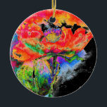 Adorno De Cerámica Elegante pintura de color rojo abstracto de color<br><div class="desc">El cuadro presenta una vibrante explosión de motivos florales rojos representados en un cautivador medio acuático. El artista emplea un estilo impresionista, abstracto, que permite que los colores fluyan y se mezclen orgánicamente, creando una sensación de espontaneidad y movimiento. Delicados lavados de rojo mezclado con toques de color rosa, naranja...</div>