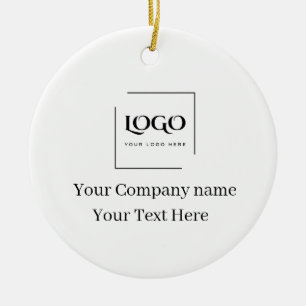 Adorno De Cerámica Elegante plantilla personalizada de tu logotipo