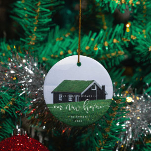 Adorno De Cerámica Elegante Primera Navidad en nuestra nueva foto
