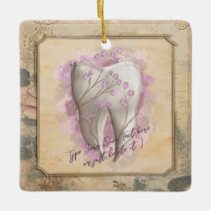 Adorno De Cerámica Elegante regalo odontológico antiguo de moda