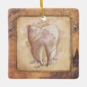 Adorno De Cerámica Elegante regalo odontológico antiguo de moda