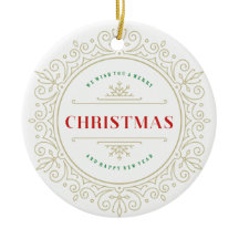 Elegante saludo de feriado Ornate