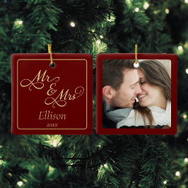 Adorno De Cerámica Elegante Sr. y Sra.