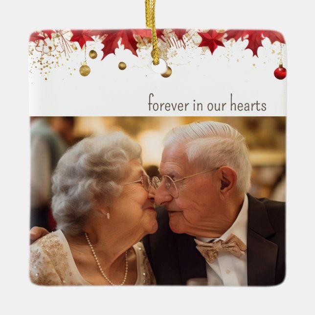 Adorno De Cerámica Elegantes Navidades conmemorativos (Anverso)