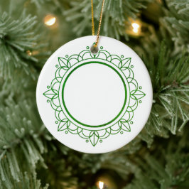 Adorno De Cerámica Elegantes Navidades de Personalizable de marco ver