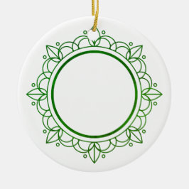 Adorno De Cerámica Elegantes Navidades de Personalizable de marco ver