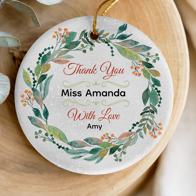 Adorno De Cerámica Elegantes Navidades de profesores festivos (Subido por el creador)