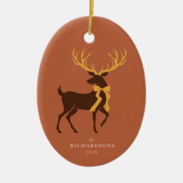 Adorno De Cerámica Elegantes Navidades familiares personalizados de r
