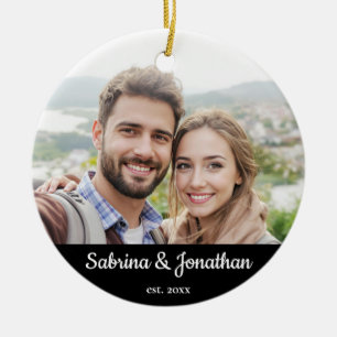 Adorno De Cerámica Elegantes Personalizados minimalistas Navidades de