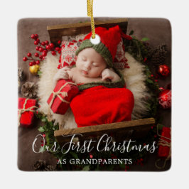 Adorno De Cerámica Elegantes y elegantes abuelos fotográficos Primera