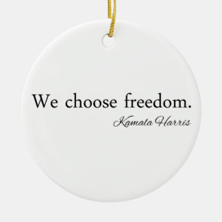 Adorno De Cerámica Elegimos Freedoom Kamala Harris