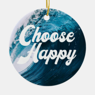 Adorno De Cerámica Elegir feliz