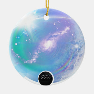 Adorno De Cerámica Elemento Aire De Cita De Rótulo Zodiaco Moderno