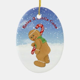 Adorno De Cerámica Elevar Un Poco De Humor De Caña