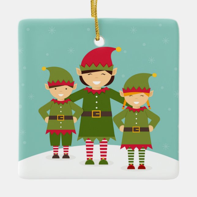 Adorno De Cerámica Elf (Anverso)