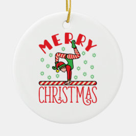 Adorno De Cerámica Elf, Navidades de gimnasia, a la vista