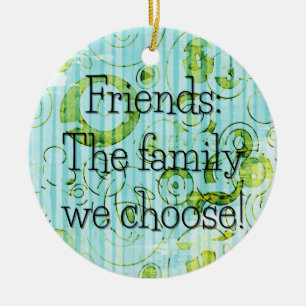 Adorno De Cerámica Elija la etiqueta de regalo redonda de círculo ver