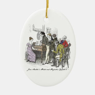 Adorno De Cerámica Elizabeth actúa - Jane Austen Orgullo & Prejuicio