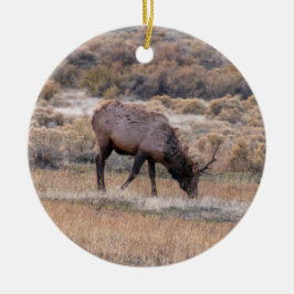 Adorno De Cerámica Elk Deer Ornament