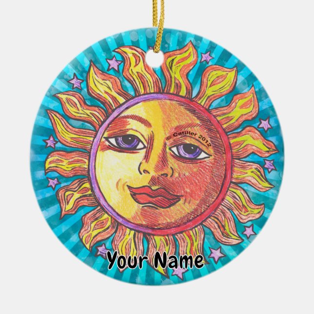 Adorno De Cerámica Ella Sun (Frente)