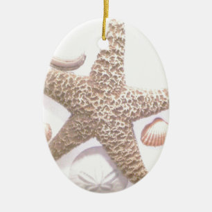 Adorno De Cerámica Ella vende cáscaras del mar