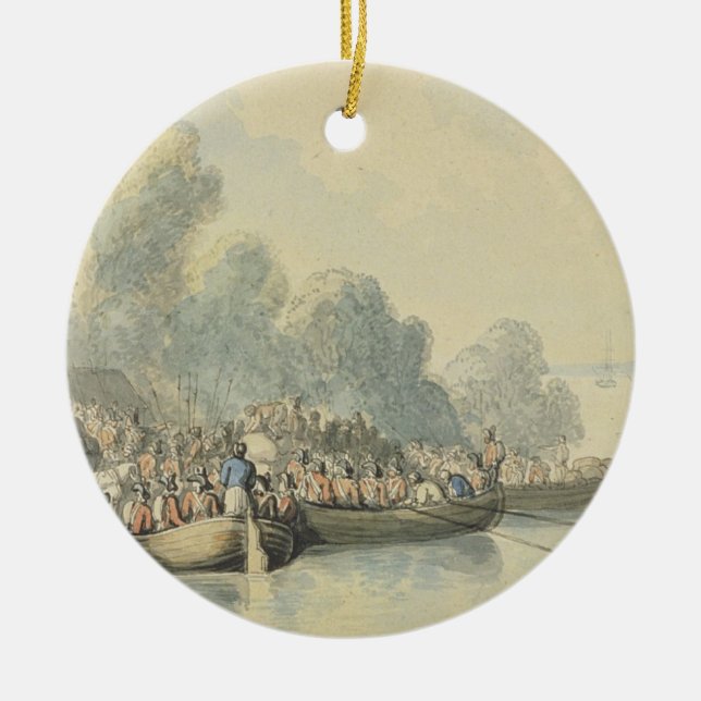 Adorno De Cerámica Embarque en Southampton el 20 de junio después del (Frente)