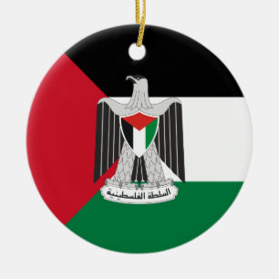 Adorno De Cerámica emblema autoridad palestina