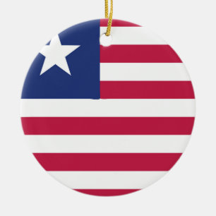 Adorno De Cerámica Emblema de bandera de Liberia