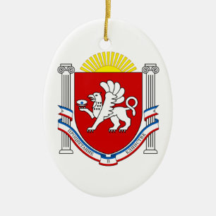 Adorno De Cerámica Emblema de Crimea