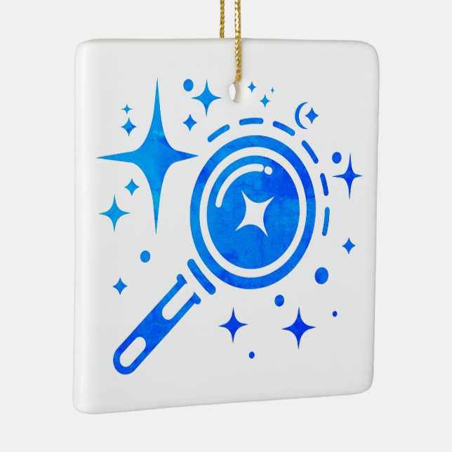 Adorno De Cerámica Emblema de IA Estrellas de Twinkle, faro de la era (Derecha)