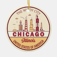 Emblema de la línea aérea de Chicago Illinois