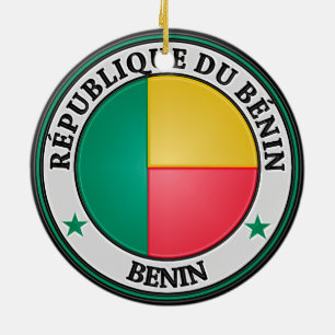 Adorno De Cerámica Emblema de la Ronda Benín