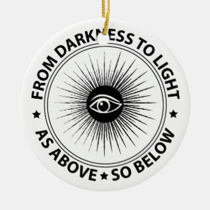 Adorno De Cerámica Emblema de masonería