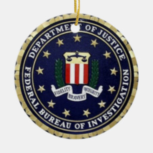 Adorno De Cerámica Emblema del FBI