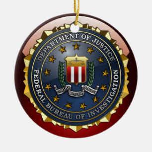 Adorno De Cerámica Emblema del FBI