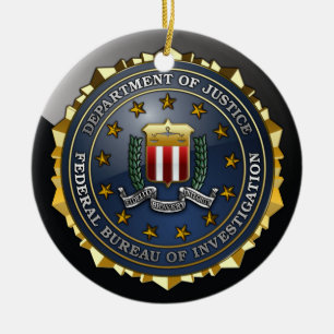 Adorno De Cerámica Emblema del FBI