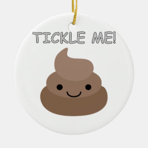 Adorno De Cerámica Emoji Cute Tickle Me Poop