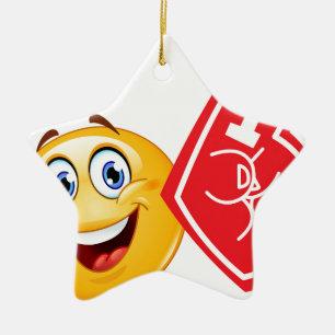 Adorno De Cerámica emoji de aficionados al deporte